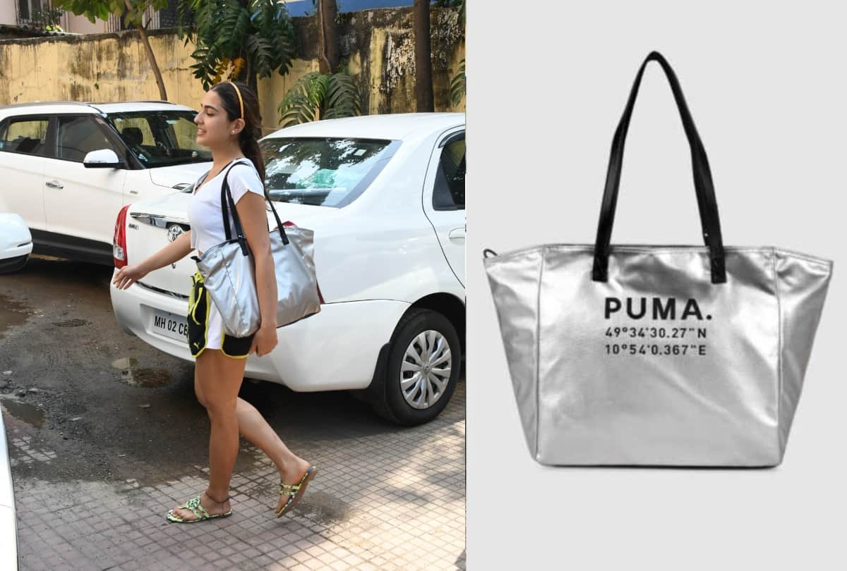 Sara Ali Khan Silver Gym Bag Is Affordable Just Rs 2799