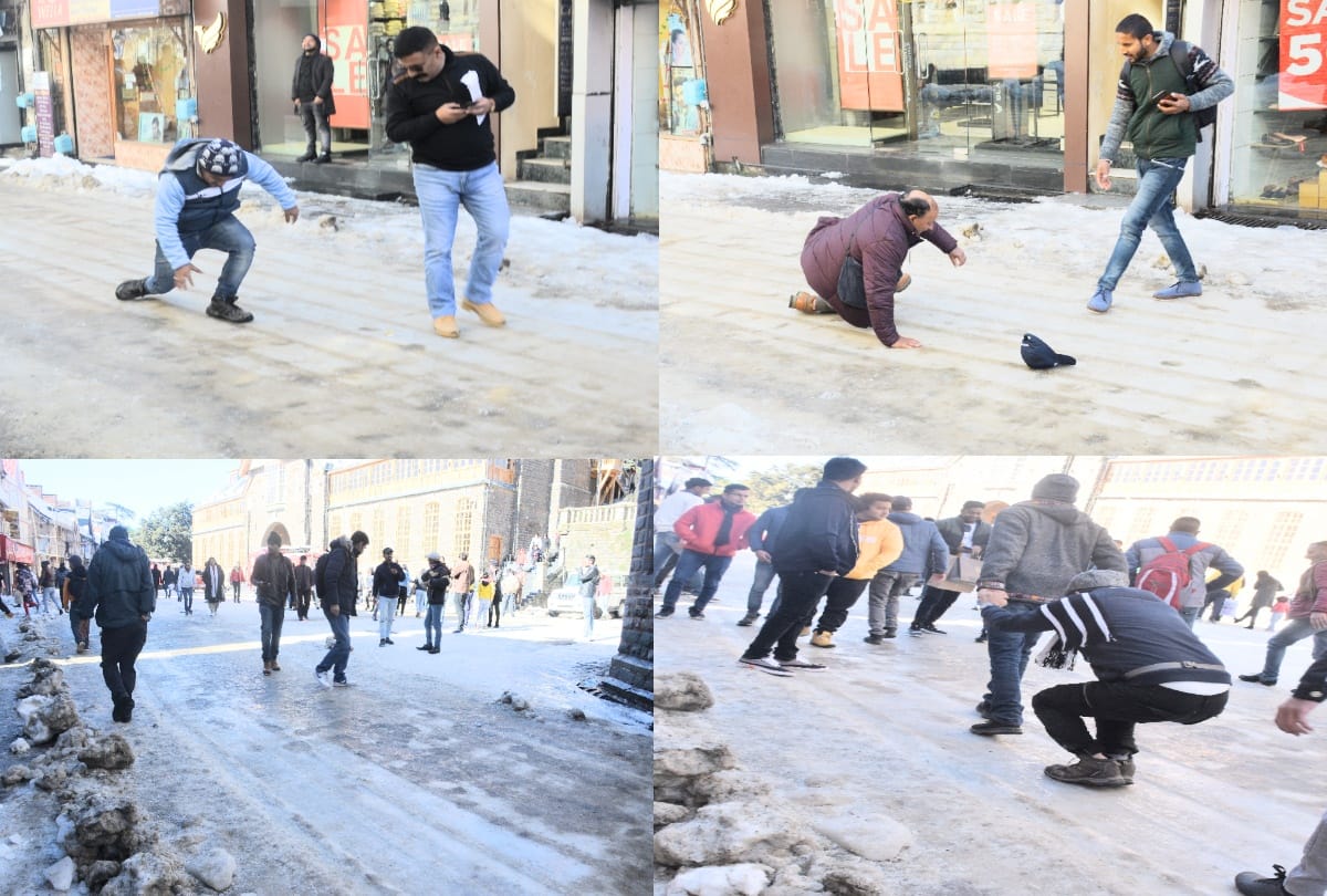 The roads of Shimla became killer, on more death due to slipping on snow, dozens injured