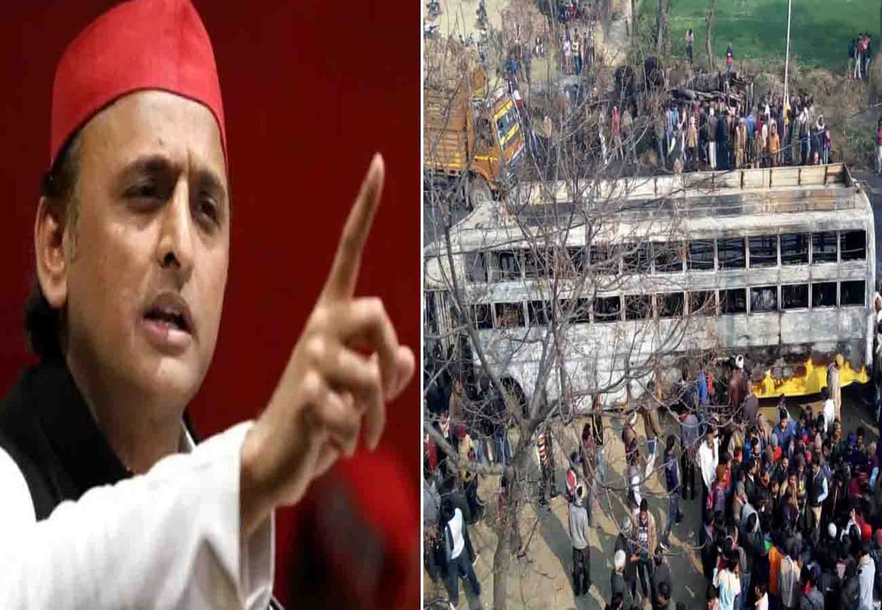 Akhilesh Yadav blamed BJP government for Kannauj bus accident