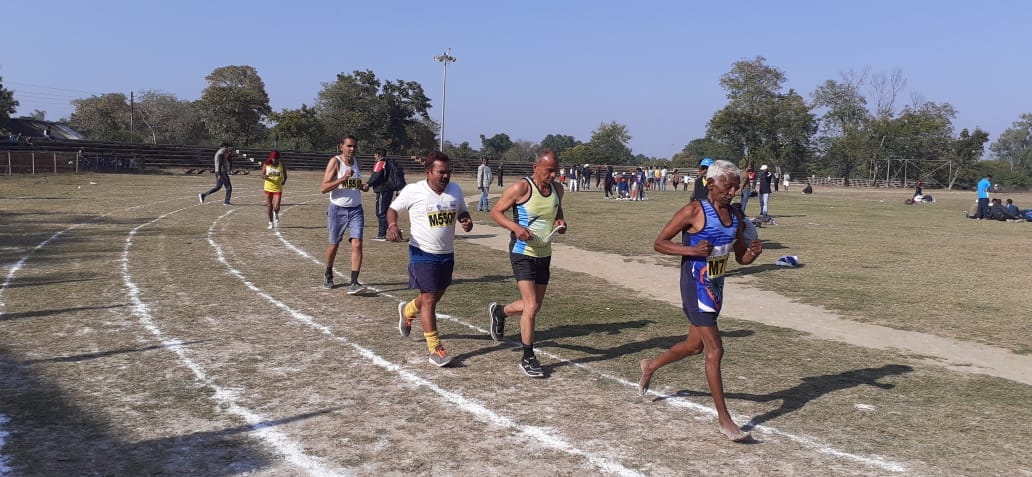 Stamina shown in Master Athletics Championship at Sonbhadra