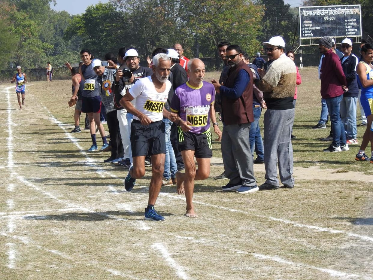 Stamina shown in Master Athletics Championship at Sonbhadra