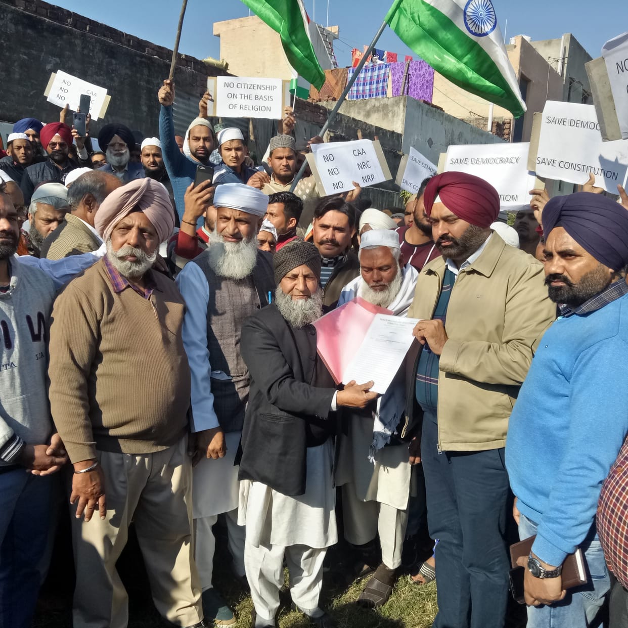Demonstration in protest against CAA, demand letter sent to President for cancellation of law