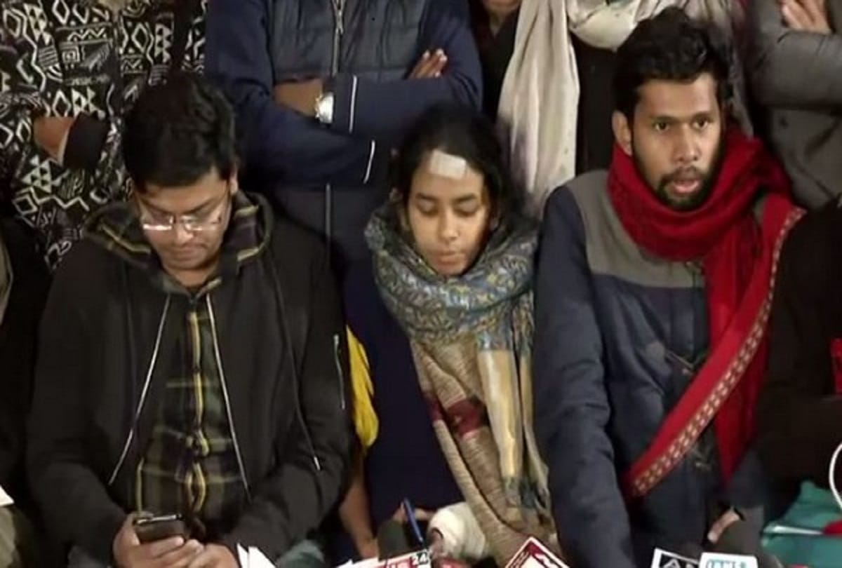 violence in Periyar hostel JNU students union president Aishi Ghosh was leading the attackers
