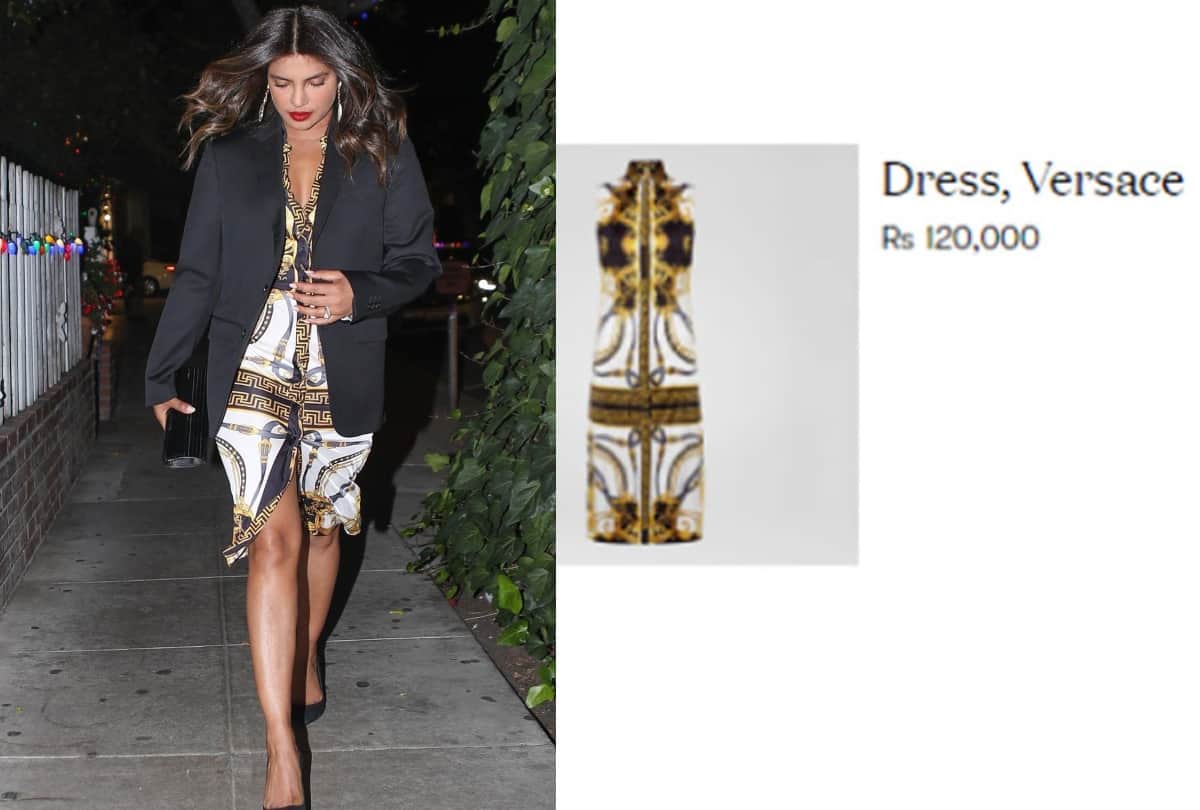 priyanka chopra new shirt dress price 1.2 lakh Rs
