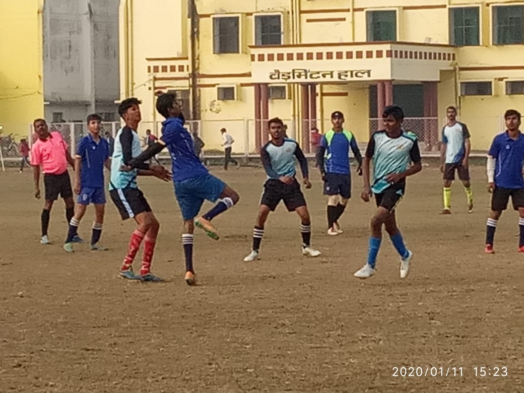 sports college win men vollyball championship, lucknow win in hockey match