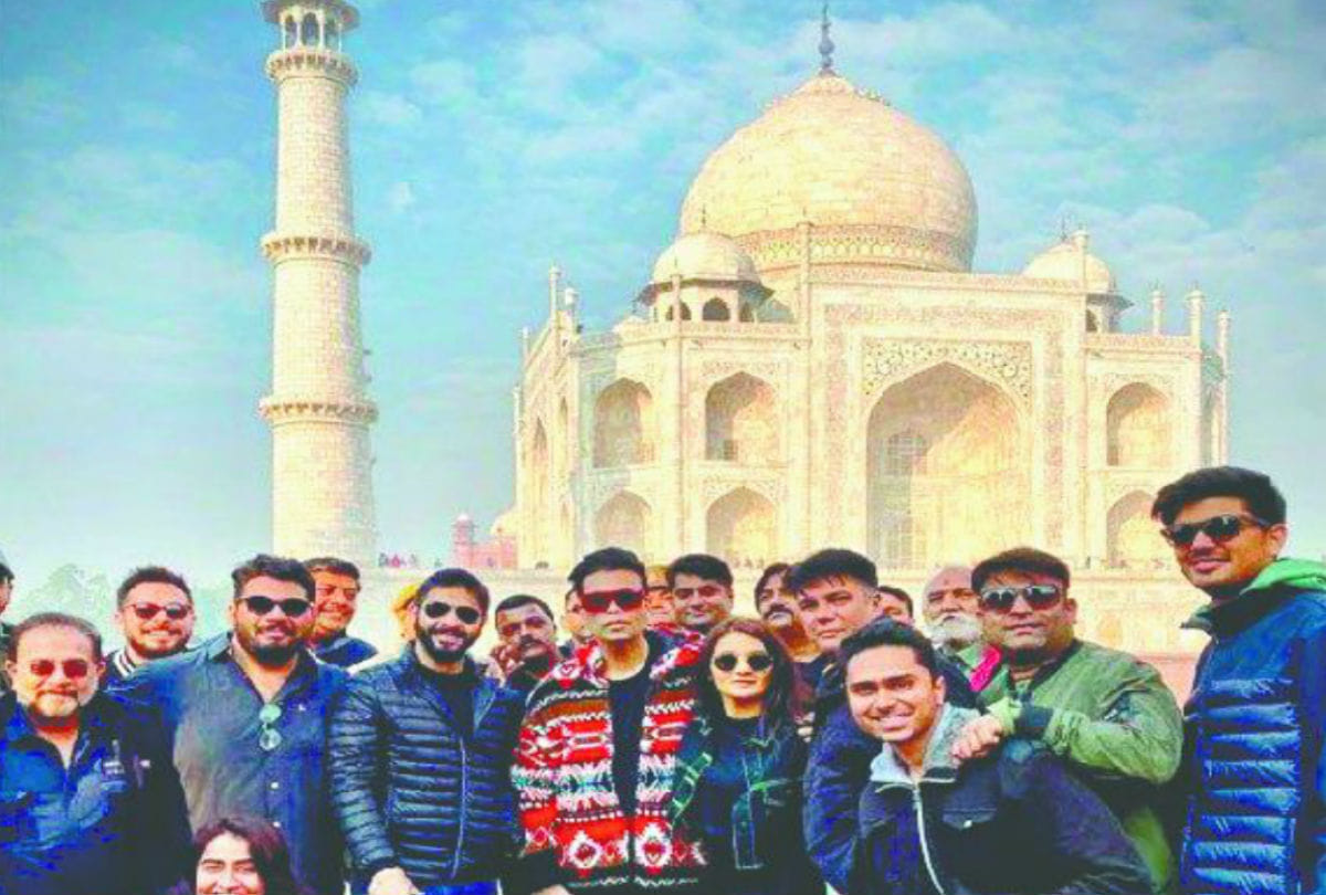 Film Director Karan Johar visits Taj Mahal