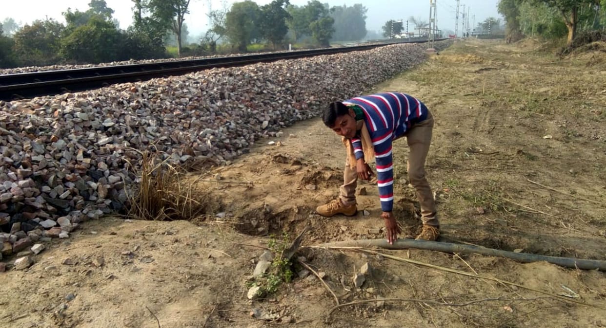LIGHT CUT, railway, kasganj