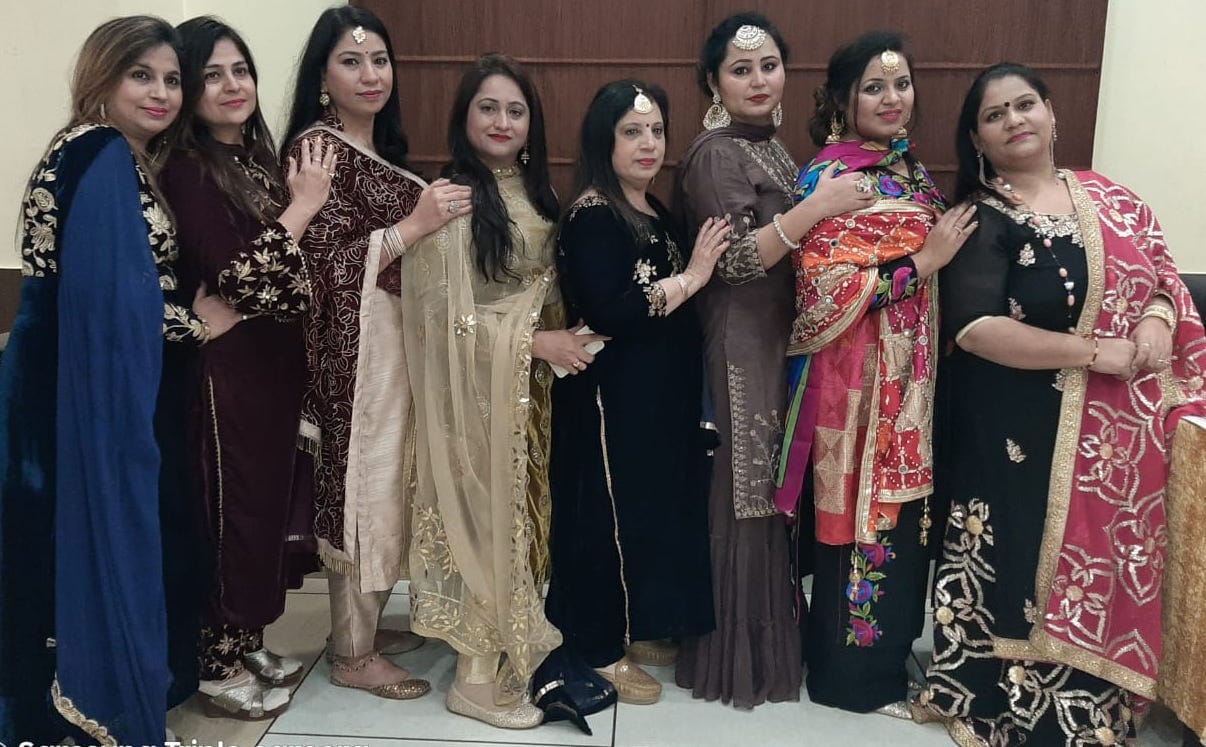 Giddha in Lohri program