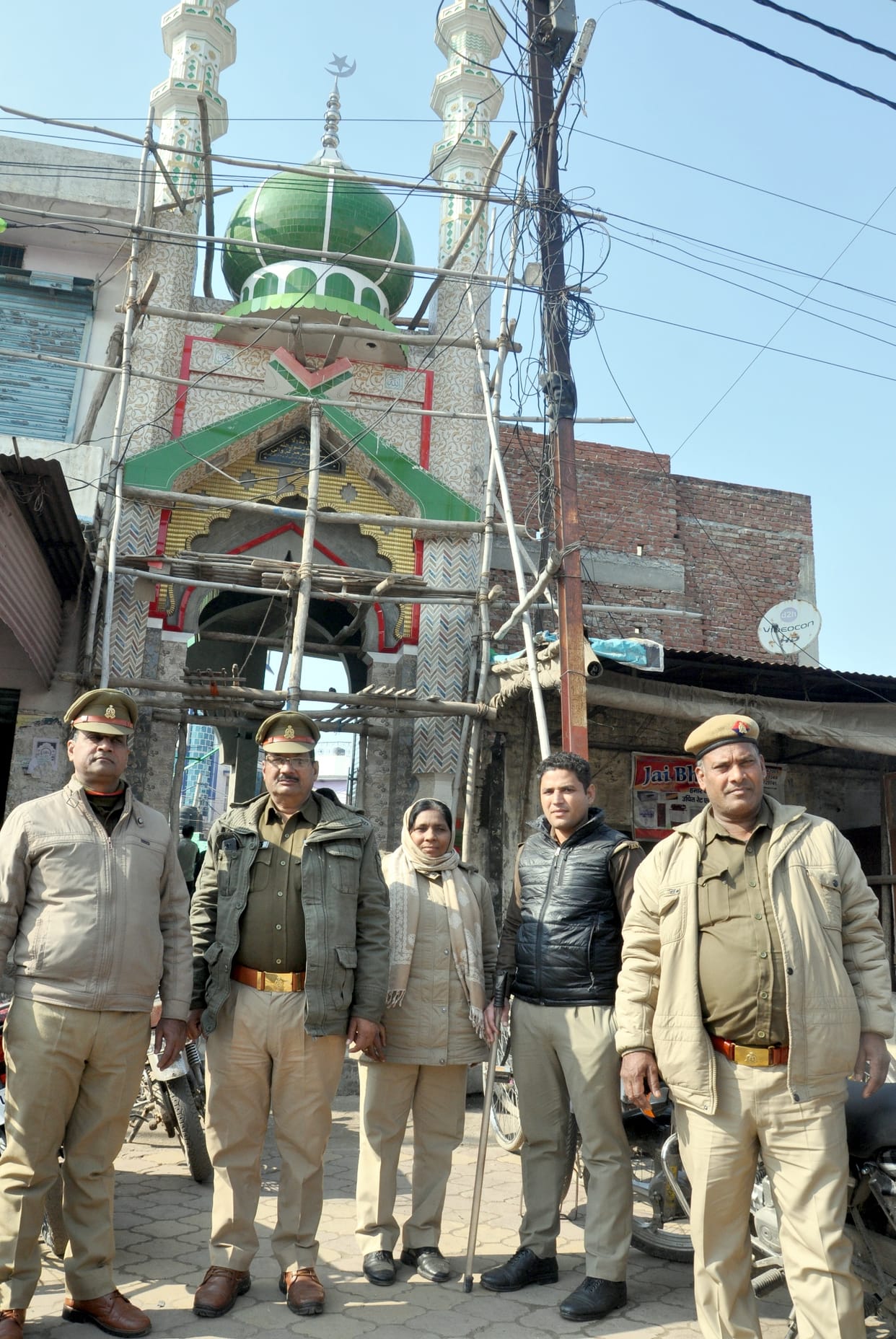 Prayer was offered amidst tight security