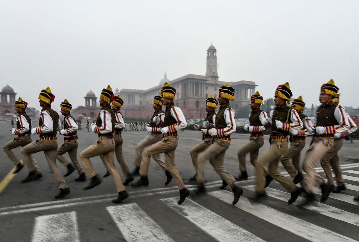 Republic day parade practice on Rajpath see images chief guest Bolsonaro