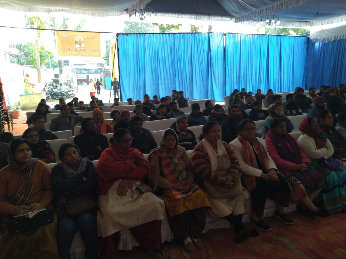 seema jagran manch organise bharat mata poojanotsava in hariom nagar