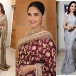 madhuri dixit 5 saree look for women