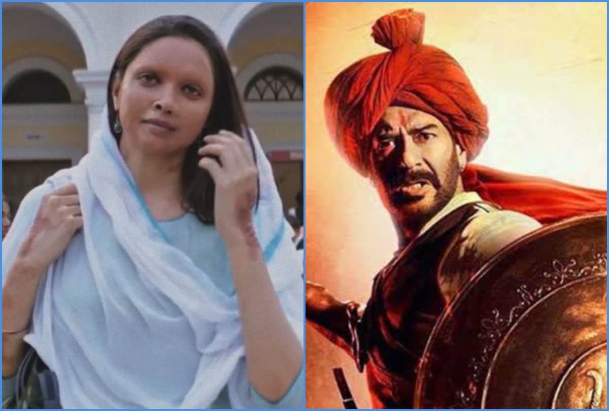 deepika padukone chhapaak and ajay devgn tanhaji day 9 box office collection