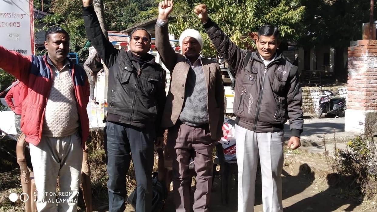 Heirs of freedom fighters demonstrated
