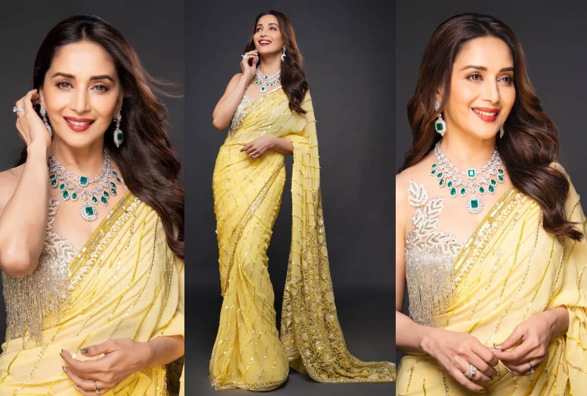 madhuri dixit 5 saree look for women
