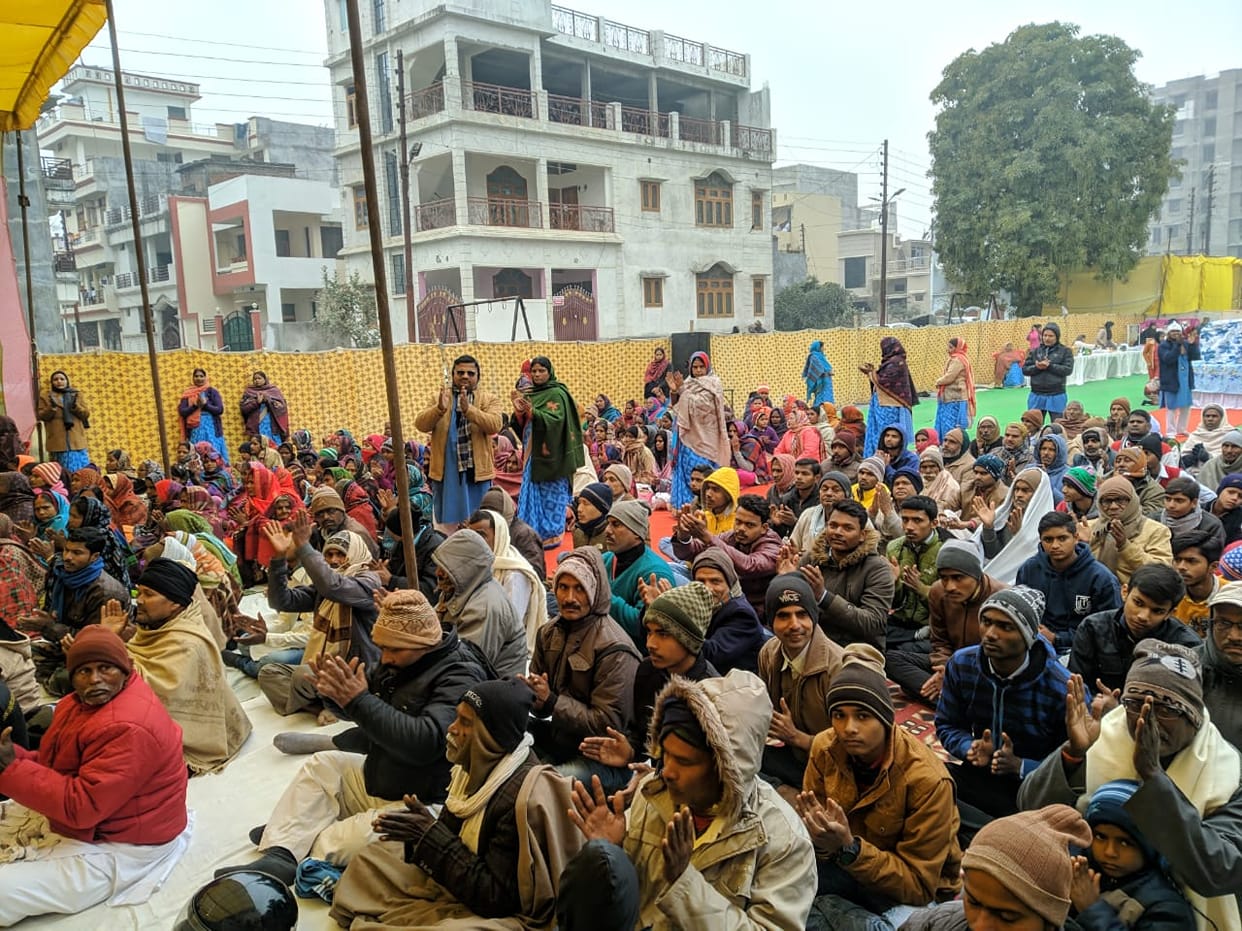 divya jyoti jagriti sansthan organise special satsang in shddarthpuram enclave gorakhpur