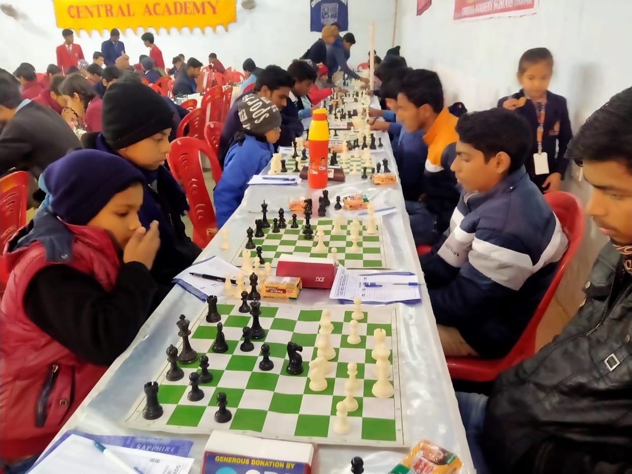 'Chessmate-2020' competition organized by Central Academy School at gorakhpur mahotsav