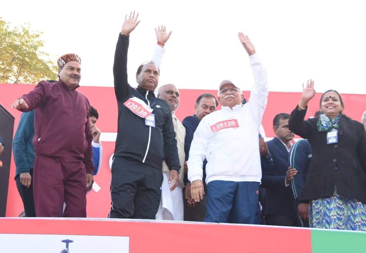 50 thousand peoples participated in Marathan in Rewari with CM