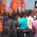 भाजपा आरएसएस यीशु मसीह की प्रतिमा के खिलाफ प्रदर्शन कर रही है