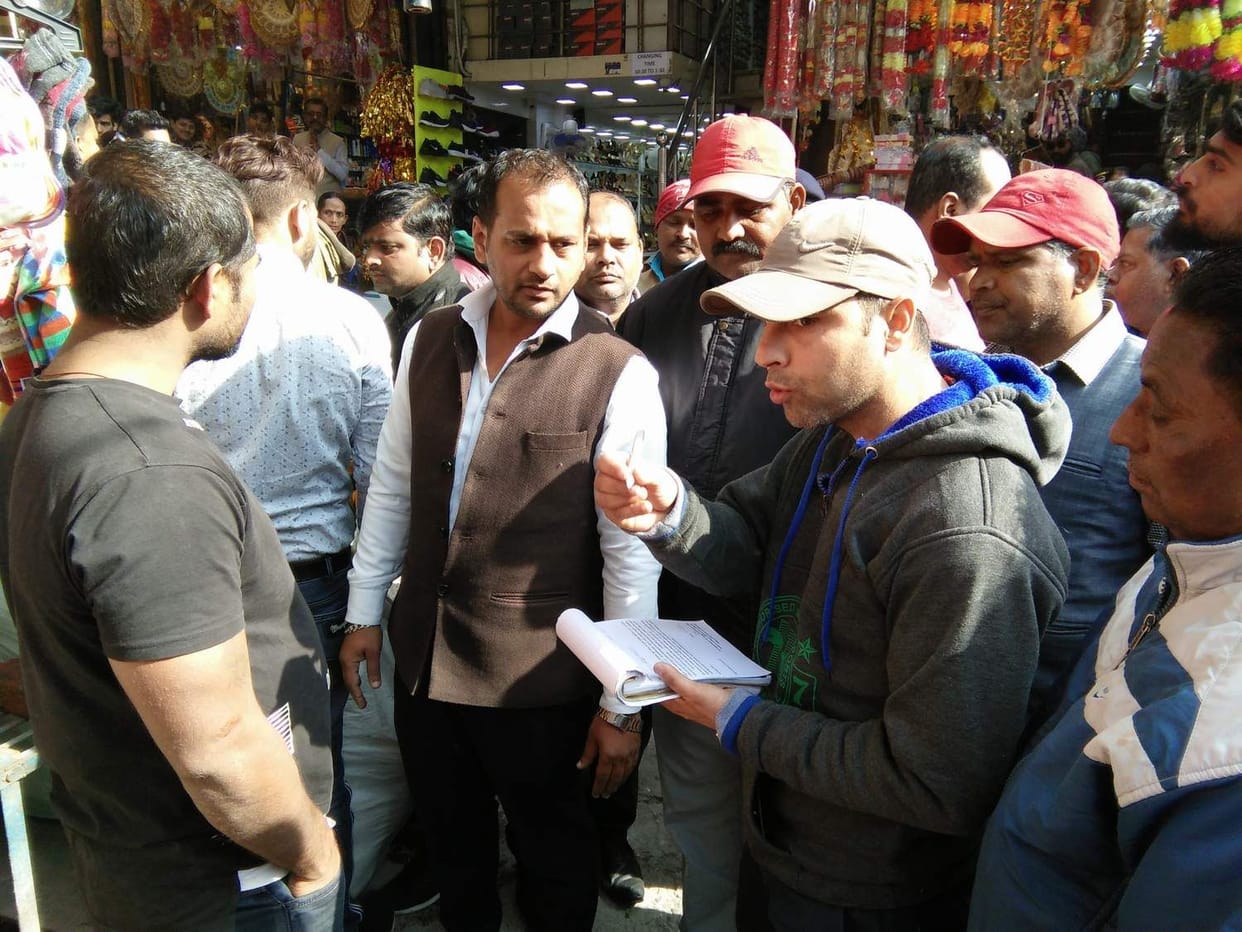 Encroachment over drain, nine shopkeepers challaned
