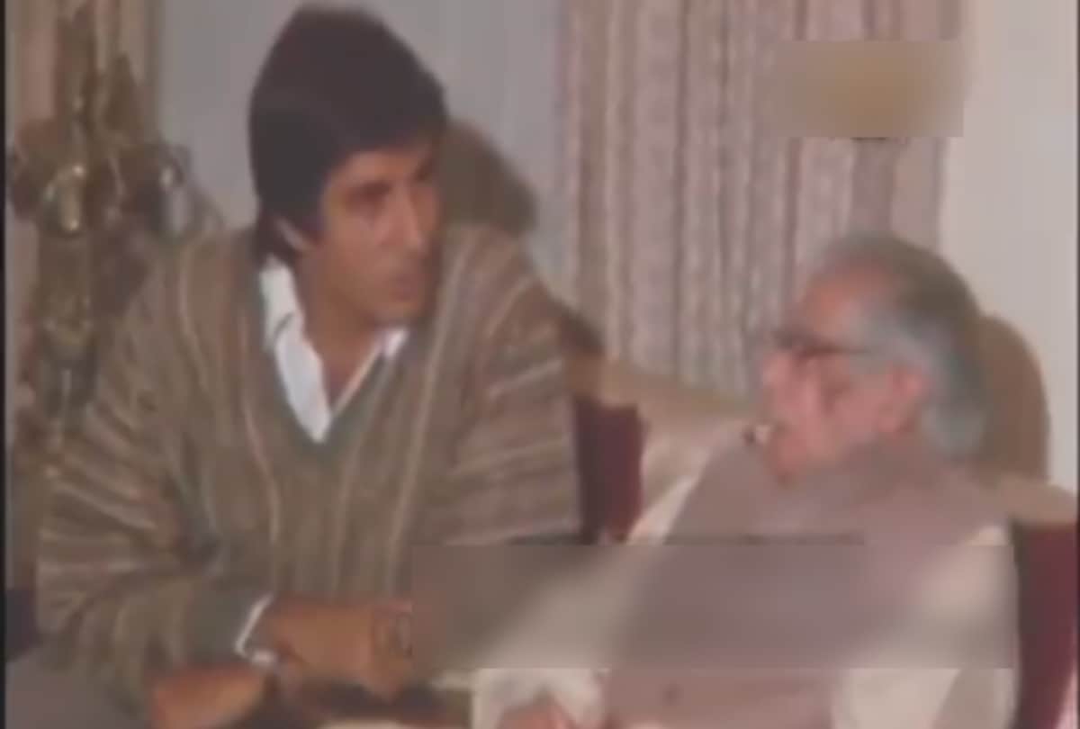 amitabh bachchan share a video of his father harivansh rai bachchan birthday celebration