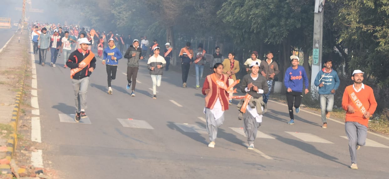 marathan, youth day, race for nation, citizen, fatehabad