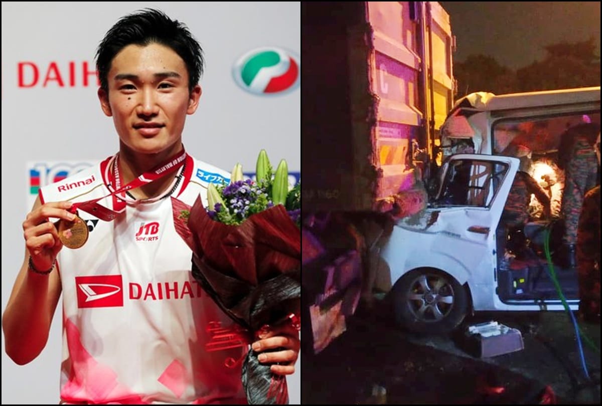 World Number one shuttler Kento Momota injured in crash in Malaysia, driver killed