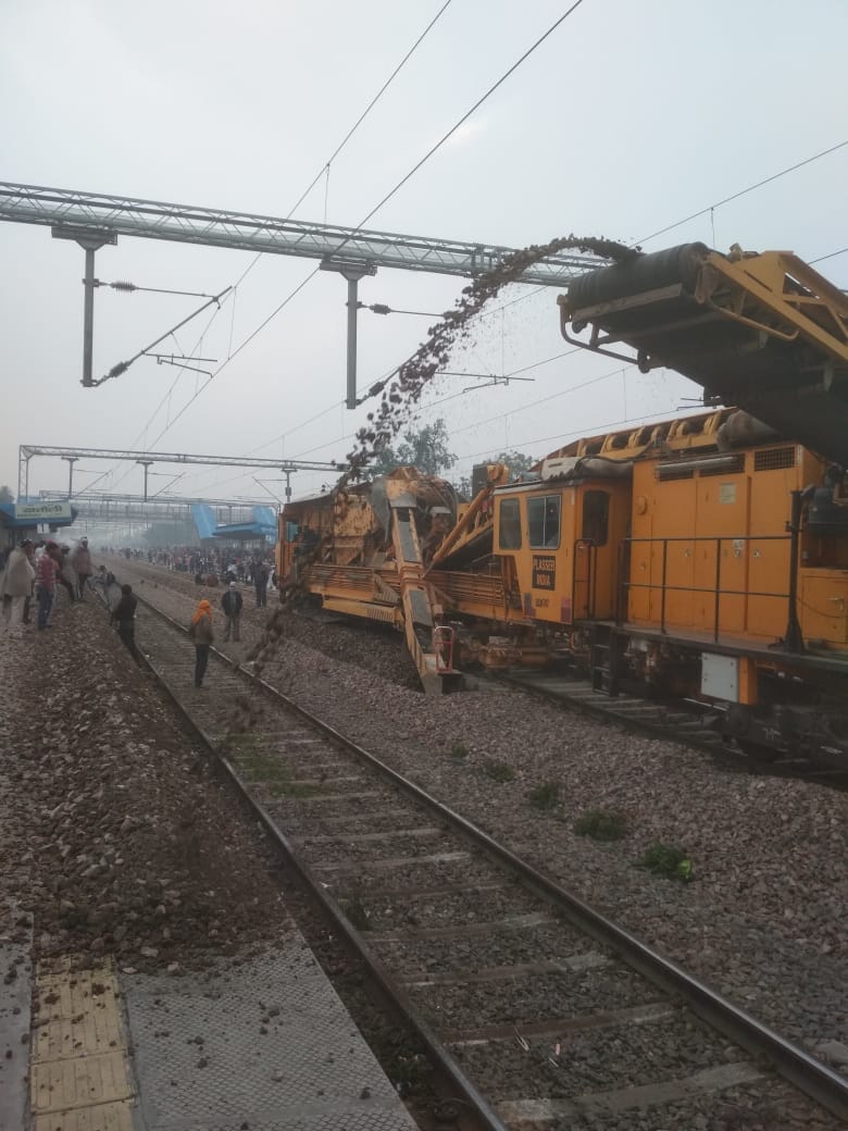 Railway track sleepers changed