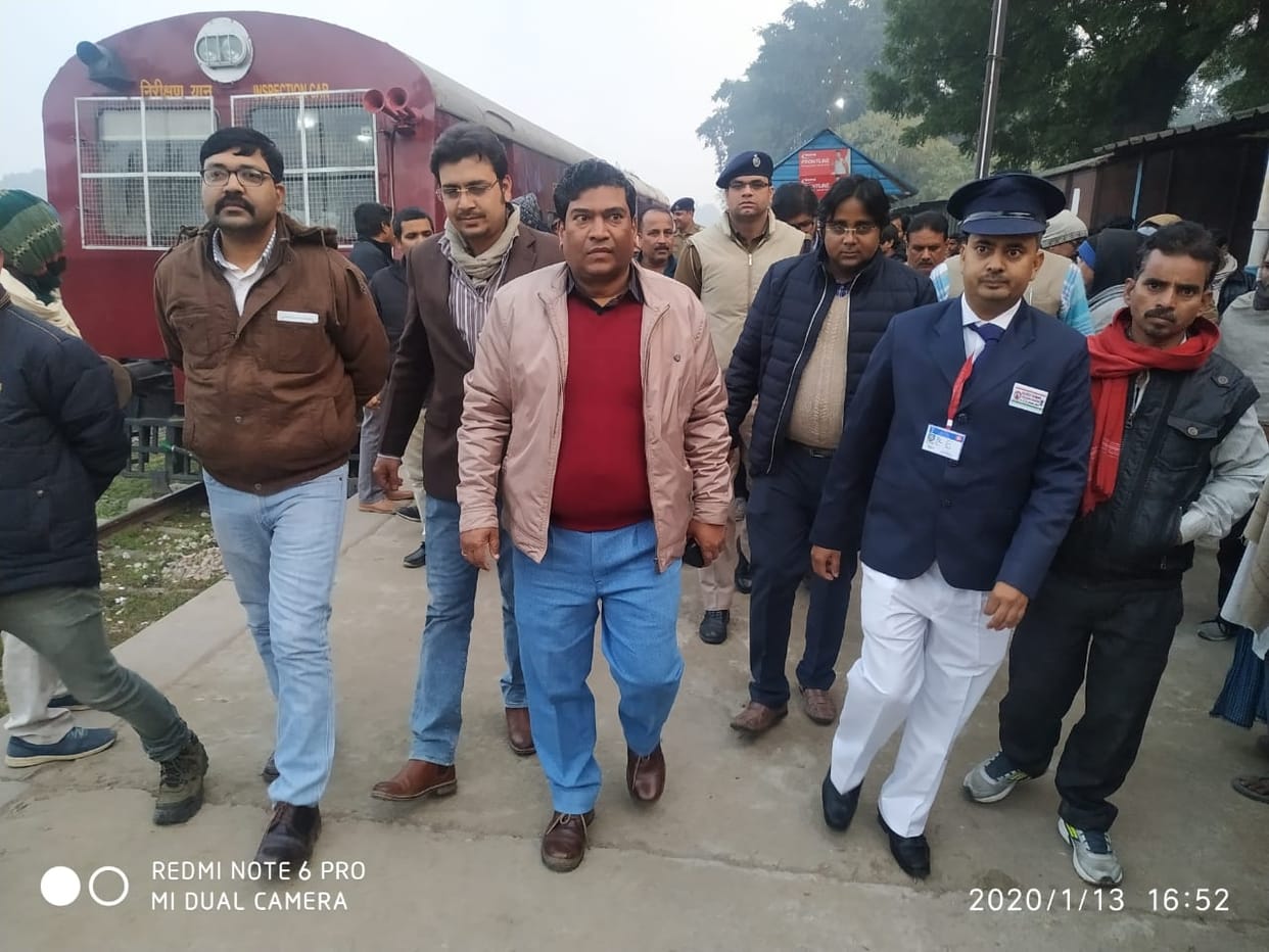 DRM inspected Tadighat station