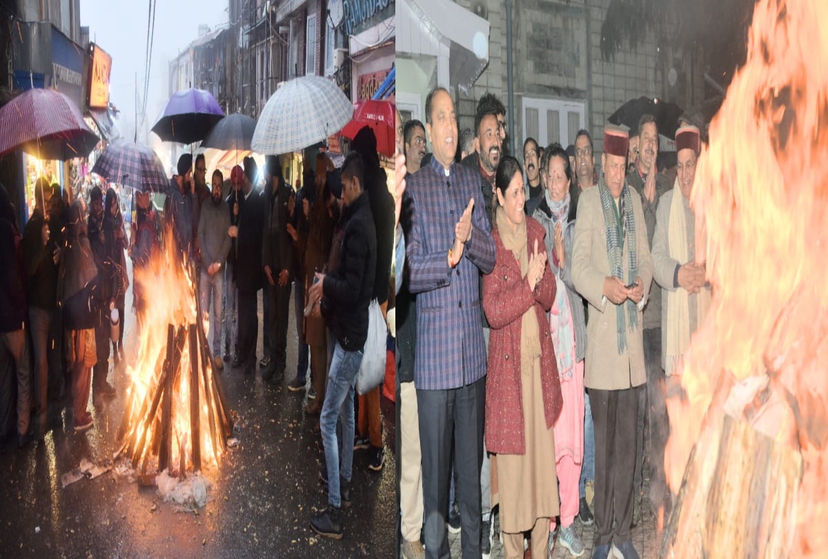 Lohri festival celebrated with great pomp in Shimla, distributed peanuts and Revdis