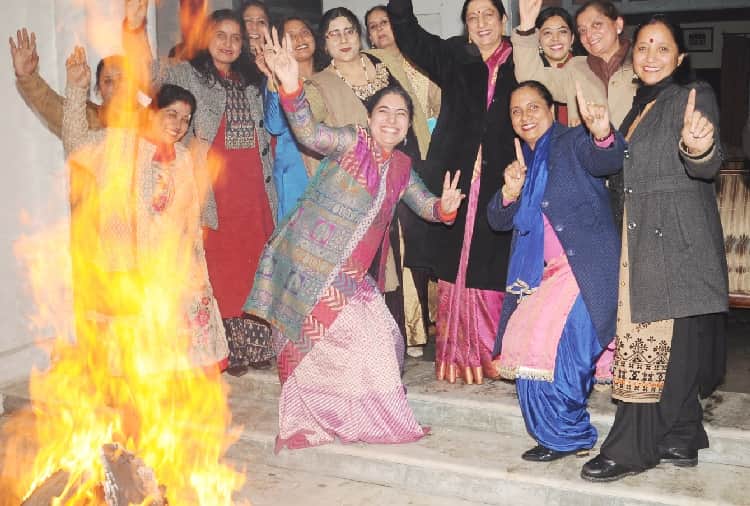 People celebrate Lohri in Punjab