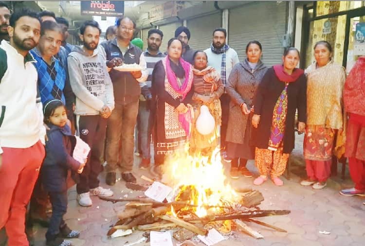 People celebrate Lohri in Punjab