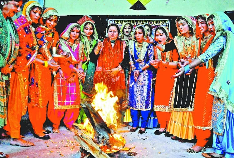 People celebrate Lohri in Punjab