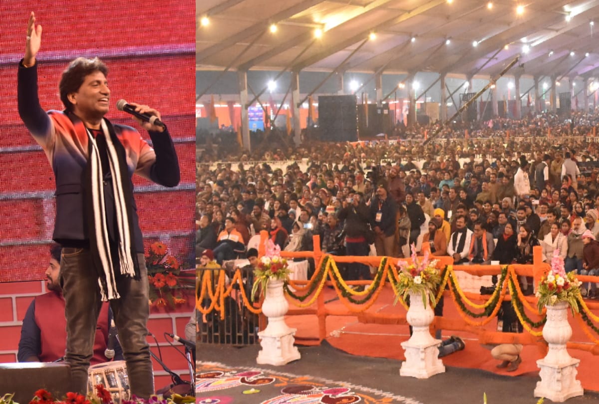 famous comedian raju shrivastav live standup comedy in gorakhpur mahotsav 2020