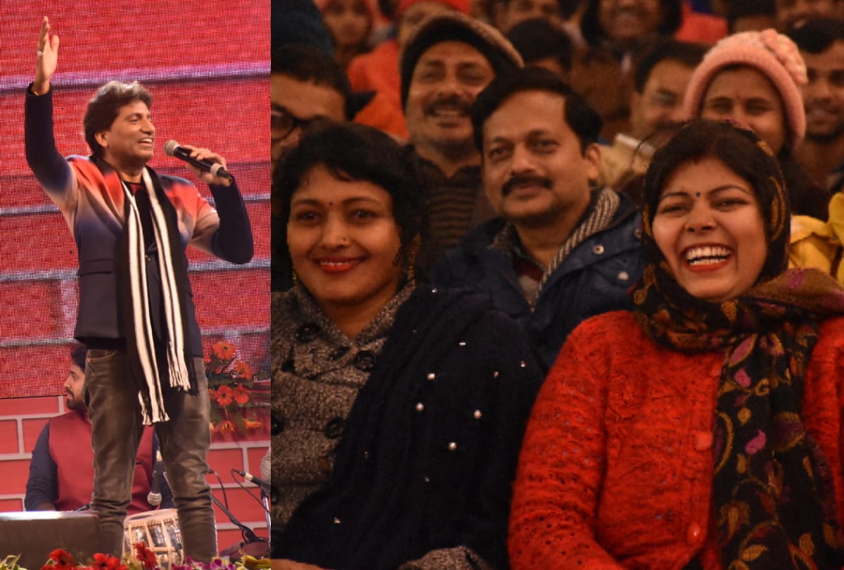famous comedian raju shrivastav live standup comedy in gorakhpur mahotsav 2020