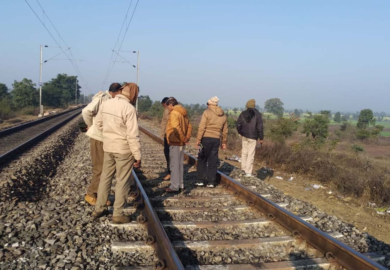 A middle-aged man died after being hit by a train in Hamirpur