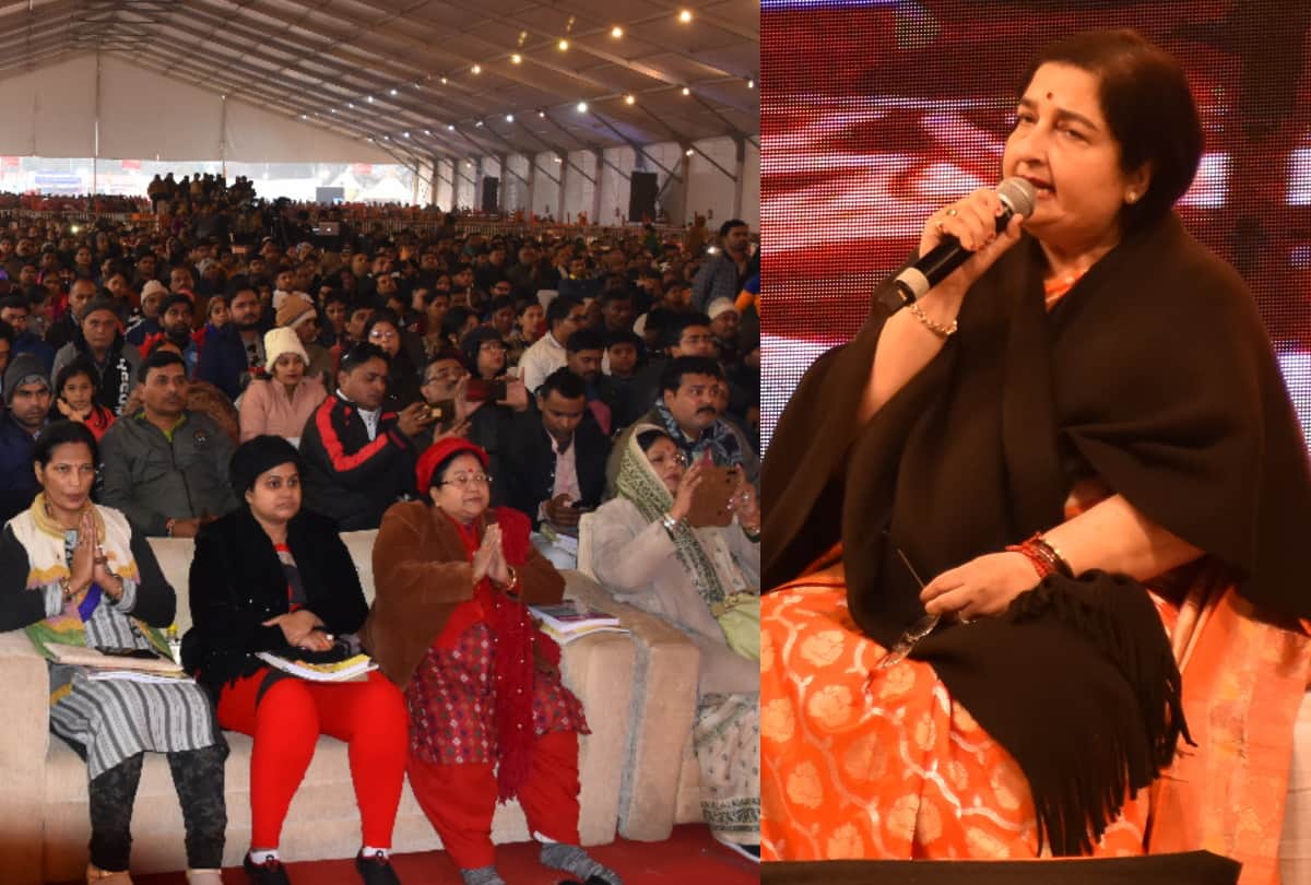 bollywood famous singer anuradha paudwal live performance at gorakhpur mahotsav main stage