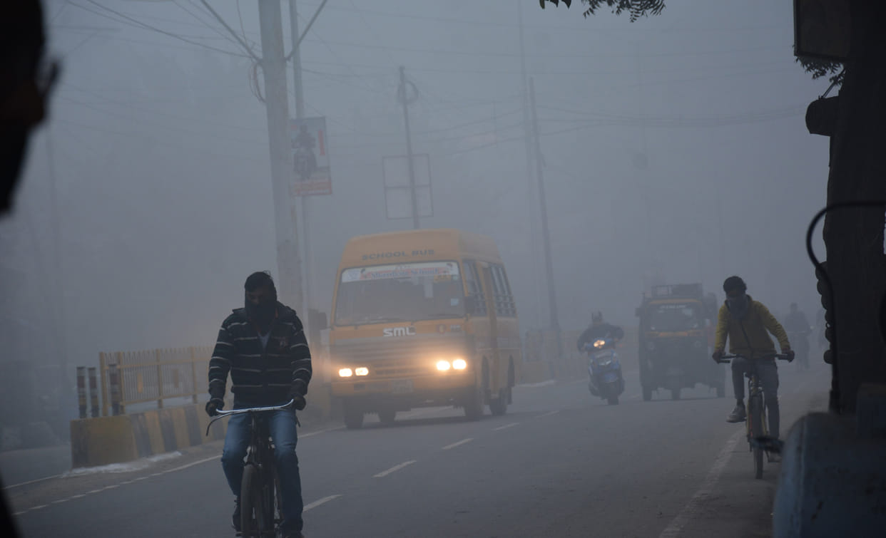 Shadow fog in the morning, drizzle in the evening