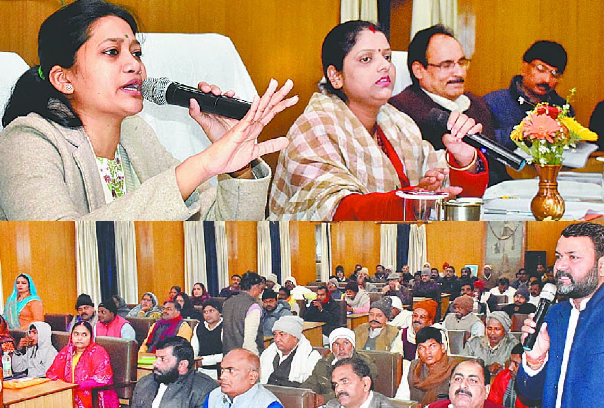 much awaited meeting of District Panchayat Board was a ruckus on Monday