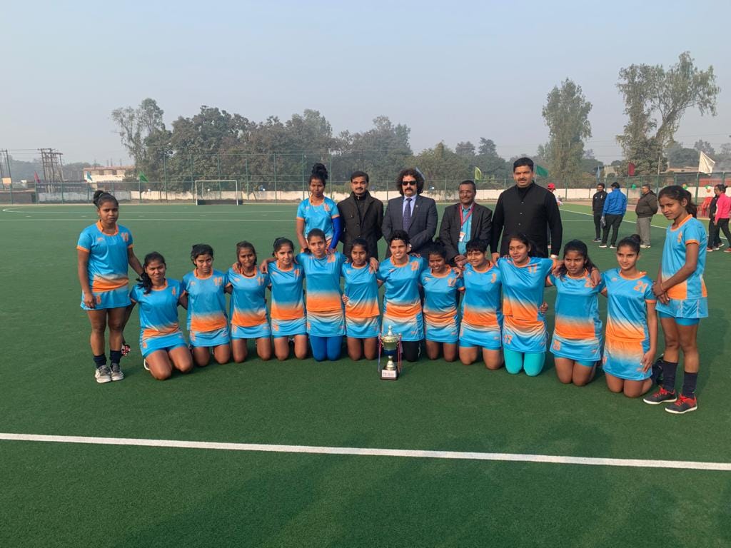 state level senior women hockey competition win Sports hostel Lucknow