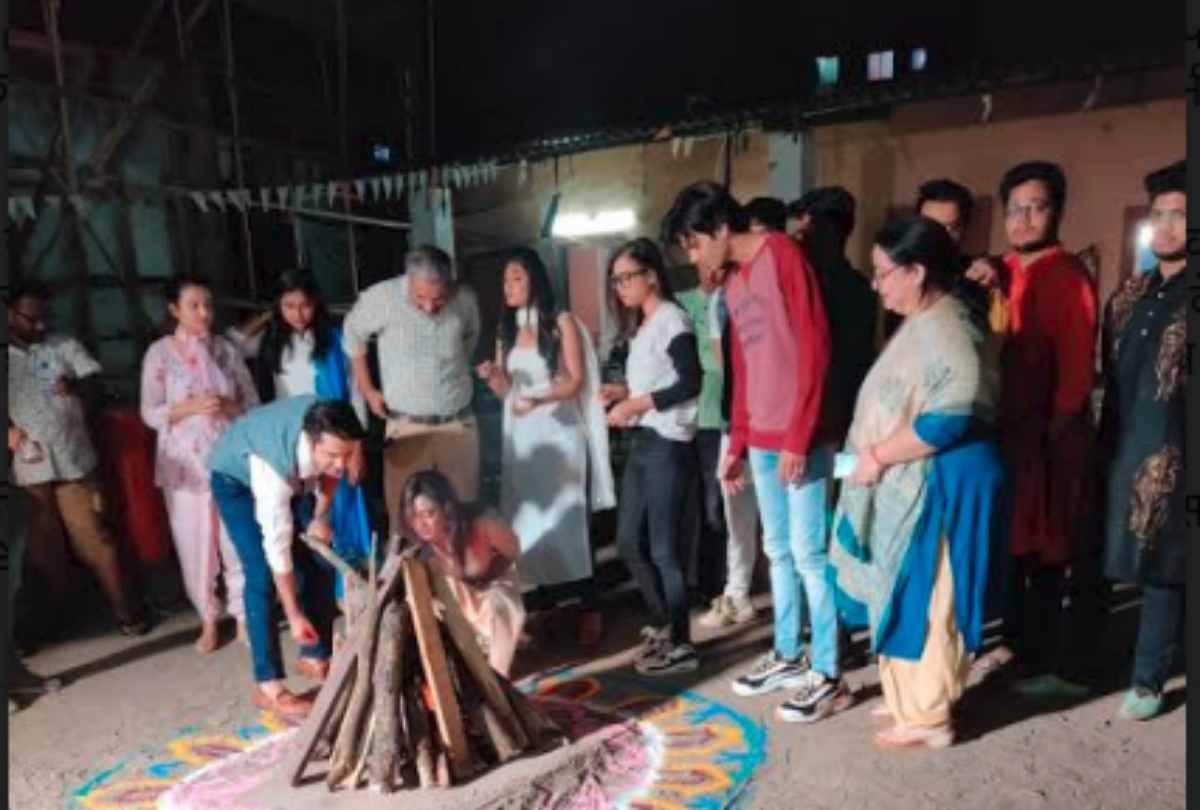 mere dad ki dulhan cast and indian idol contestant celebrate lohri together