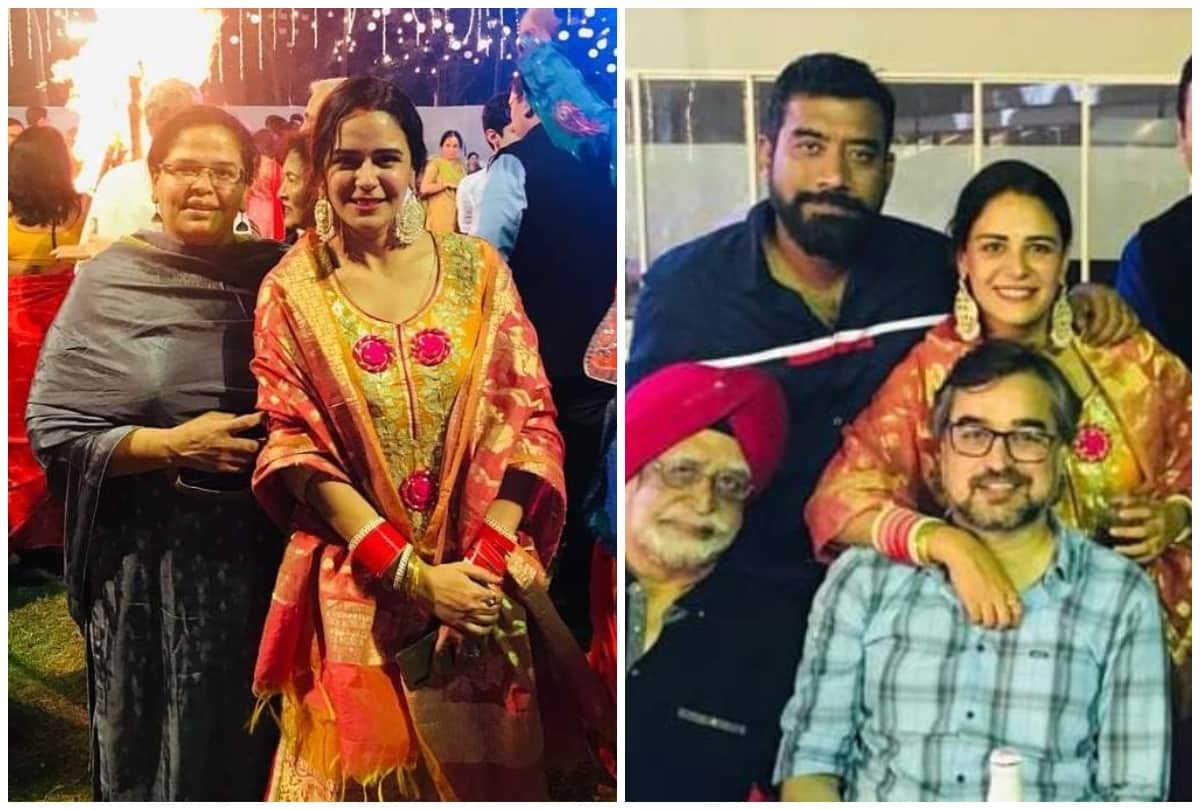After wedding Mona Singh celebrated first Lohri with investment banker shyam gopalan and family