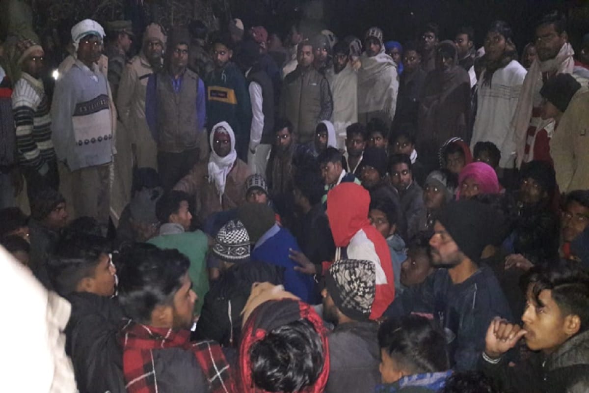 A man died in road accident in a village of Muzaffarnagar city