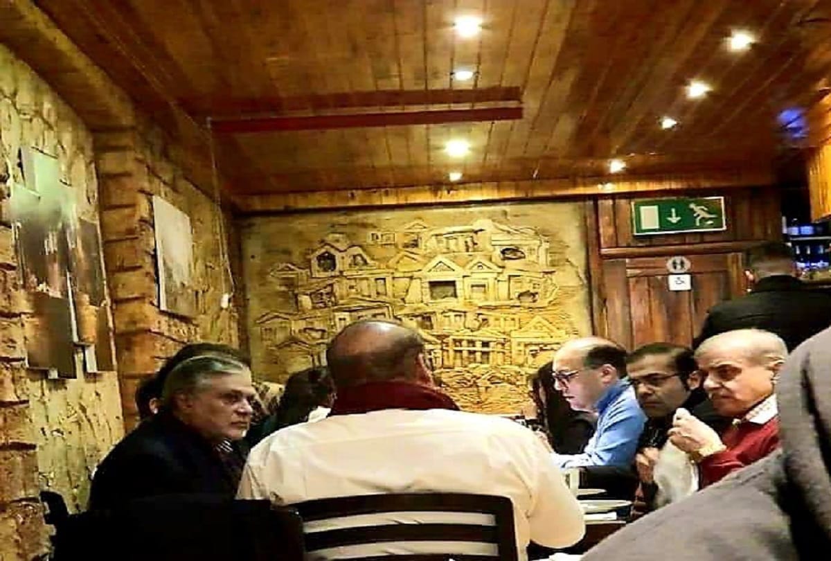 Viral photo of Nawaz in london restaurant raises question over his critical health