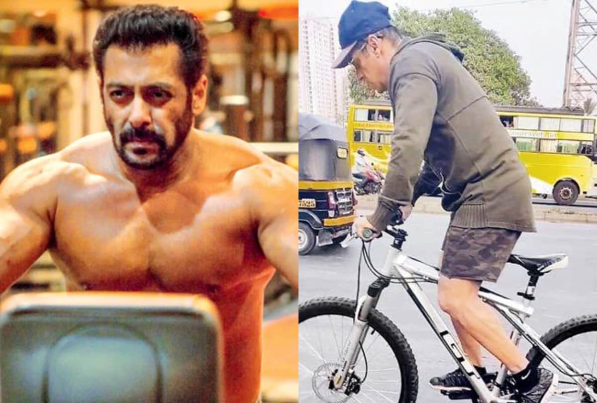 Salman Khan use cycles to the sets of Radhe Your Most Wanted Bhai
