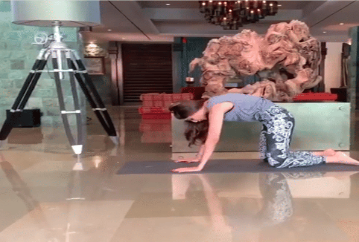 Yogasan to help in back pain shilpa shetty video