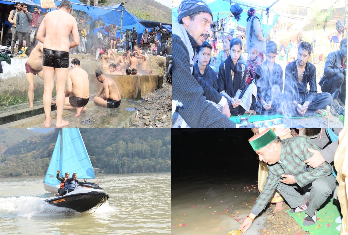 Thousands took the dip of faith in Tattapani on Makar Sankranti, also Satluj Aarti
