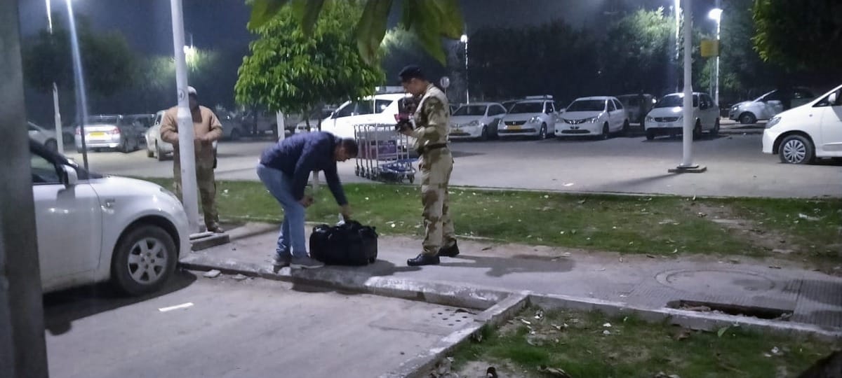 Stuck due to unclaimed bag at airport varanasi
