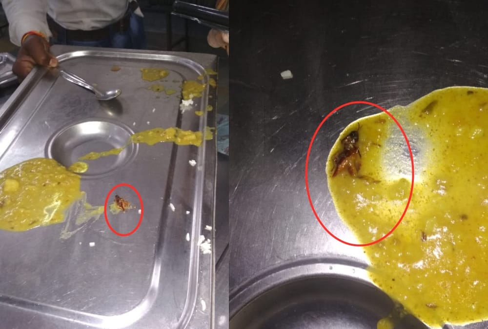 worm found in food of mess of lucknow university