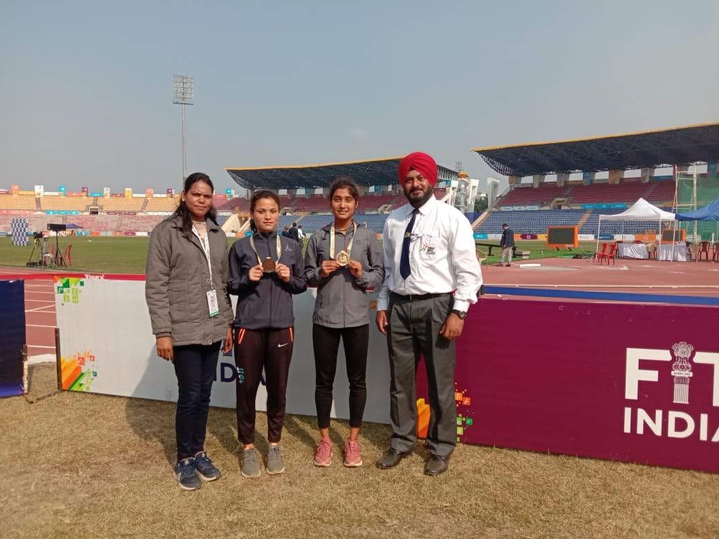 Ankita achieved gold by running fastest